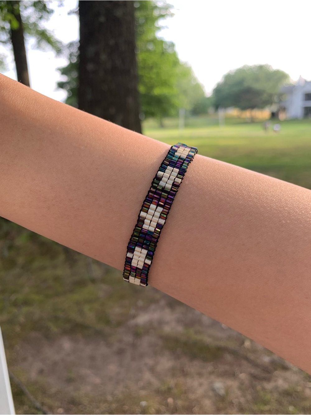 Handmade Multicolor Beaded Stretch Bracelet